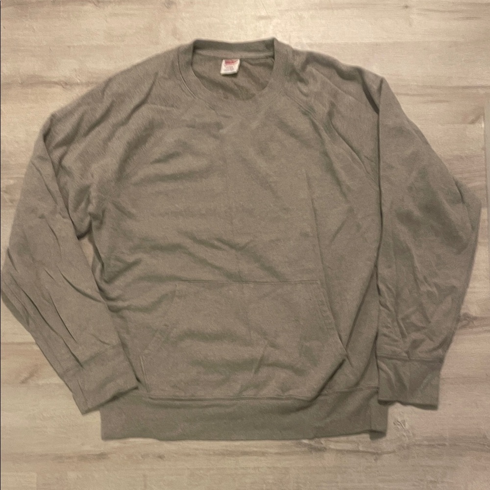 Gray Men's Jcrew crew neck lightweight sweatshirt